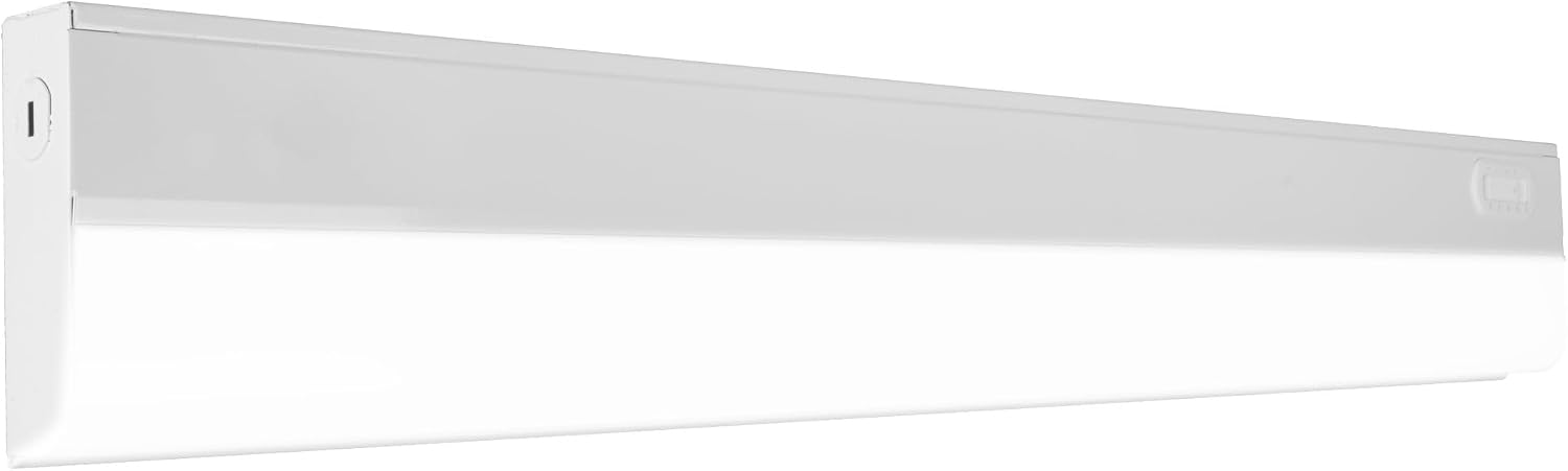 24” LED Direct Wire Under Cabinet Light – Dimmable Undercounter LED Lights for Kitchen – Selectable CCT 2700K-5000K, 612-648 Lumens, 9W – UCB Series Hardwired Under Cabinet Lighting by NICOR Lighting