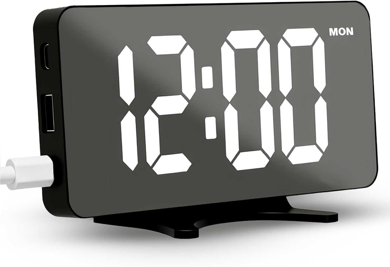 Digital Alarm Clock for Bedroom Dimmable Dual Desk Clock for Heavy Sleepers | Easy Setup, Large Number, Power-Off Memory, 5 Alarm Modes