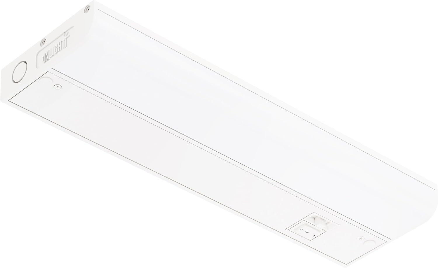 GETINLIGHT 12-Inch Hardwired Only LED Under Cabinet Light, 3-CCT Selectable | Choose from 3000K, 4000K, or 5000K. Dimmable with a matte white finish. ETL Listed. Model: IN-0201-11-WH-345K