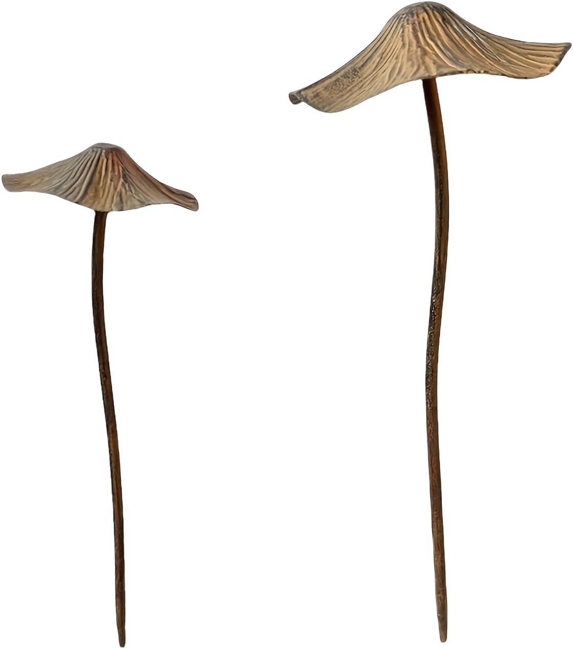 Iron Mushroom Statue Stake,Outdoor Statue Metal Mushroom Garden Stakes,Flower Pot Decoration,for Patio, Lawns, Yard Mushroom Stakes Plant Decorations