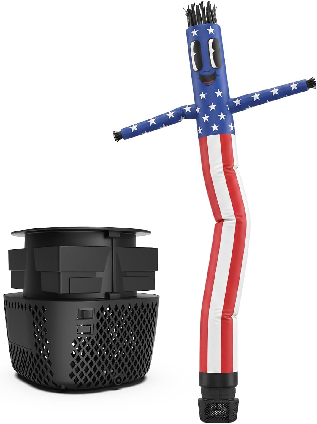 7 FT Inflatable Tube Man with Blower: Patriotic Inflatable Dancing Man for July 4th Yard Decor, Store Grand Opening, Indoor & Outdoor Holiday Party Celebrations (Red)