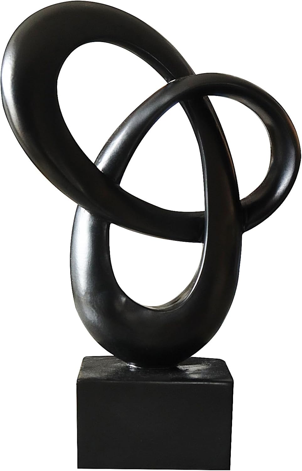 Dosker Abstract Sculpture Knot Decor Mobius Stripe Statue (Black) | Modern Sculpture for Home Decor, Coffee Table Decor for Living Room, Office