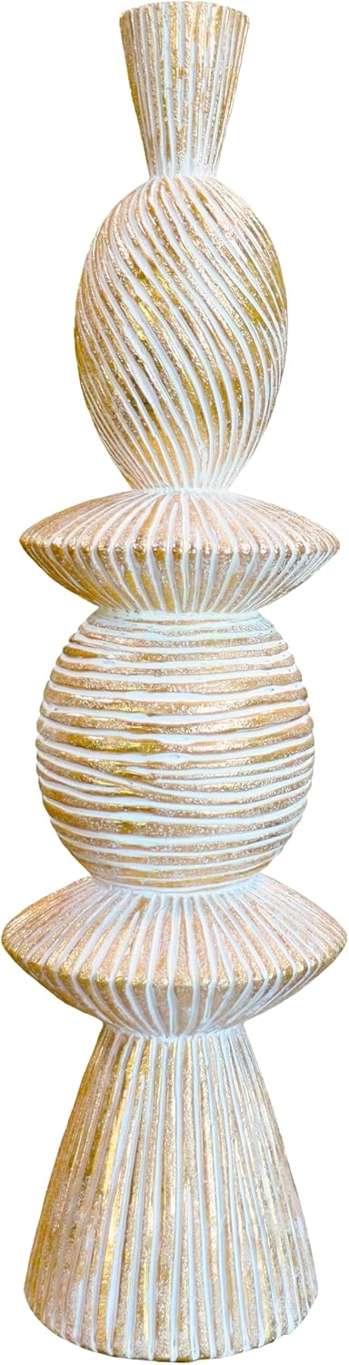 15″ Modern Abstract Tower Decorative Sculpture, Chess Sculptures,Home Decor,Coffee Table Statues,Shelf Top Decor Aesthetics,Dining Living Room Desk Decor