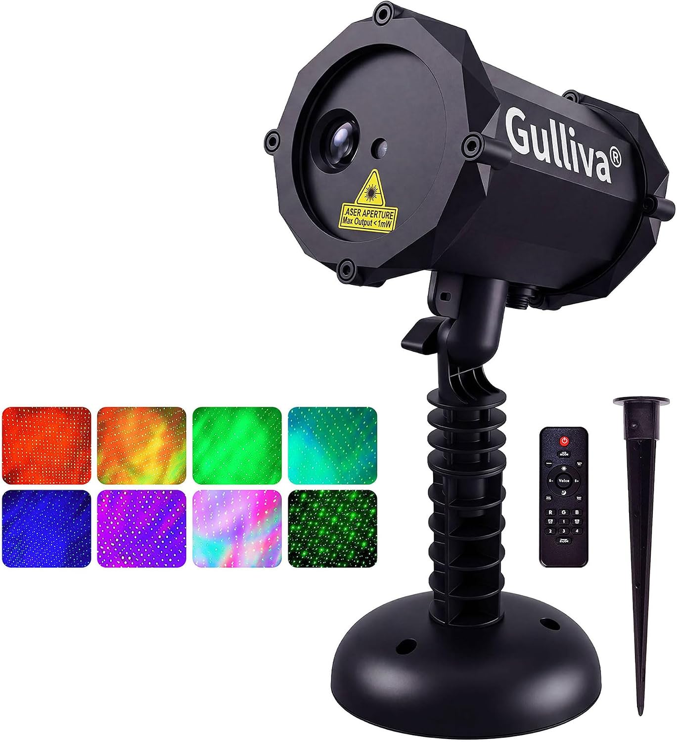 Outdoor Aurora Laser Light Projector – Firefly Starry Sky Landscape Spotlight with 20FT Waterproof Cord & Extra-Tall Stake, RF Remote, IP65 Yard Garden Patio Holiday Decor