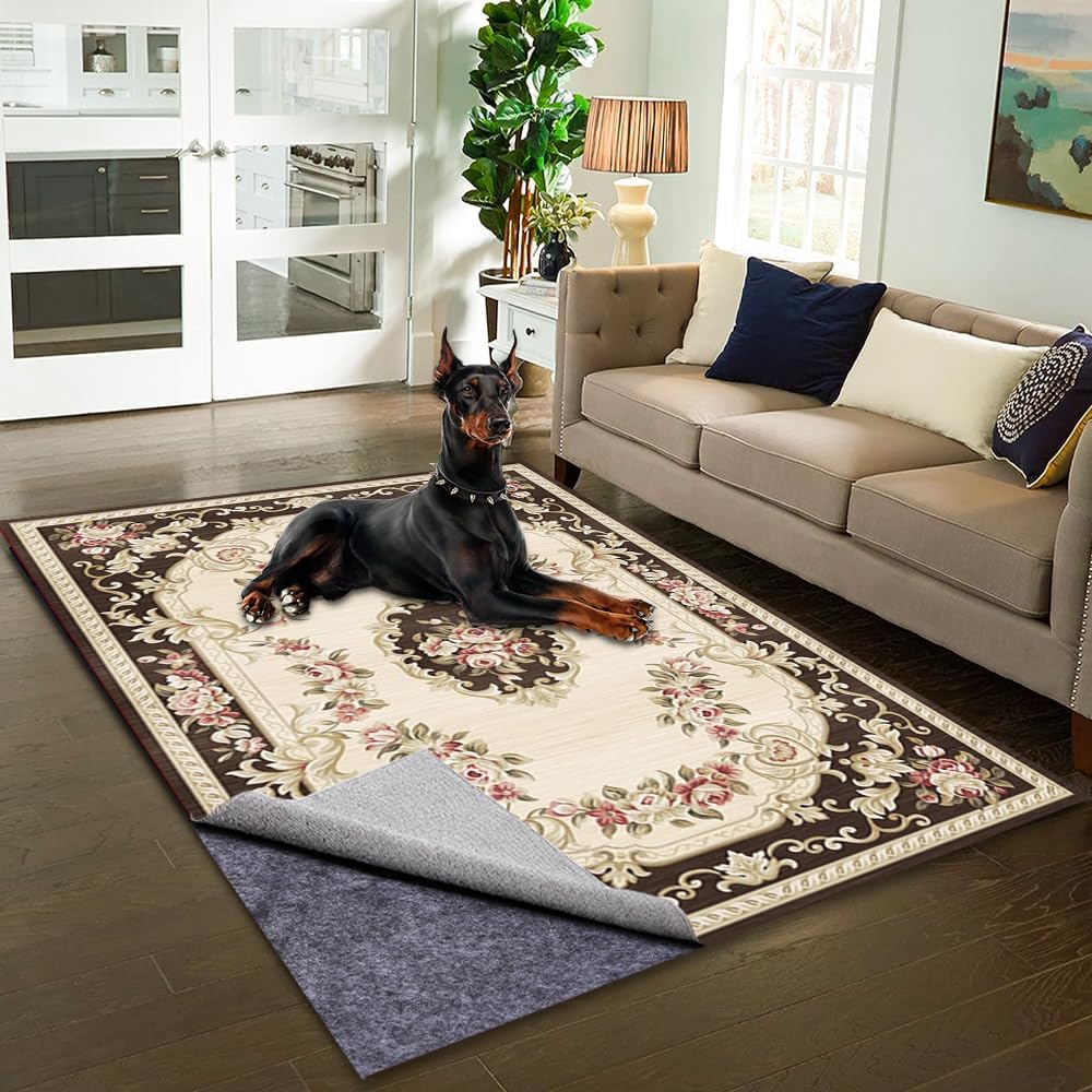 Waterproof Non-Slip Rug Pad 6×9 for Large Area Rugs Durable Felt Floor Protection pad for All Floors, Suitable for Cutting. Rug Pads Keep Rugs in Place and Provide Cushioning