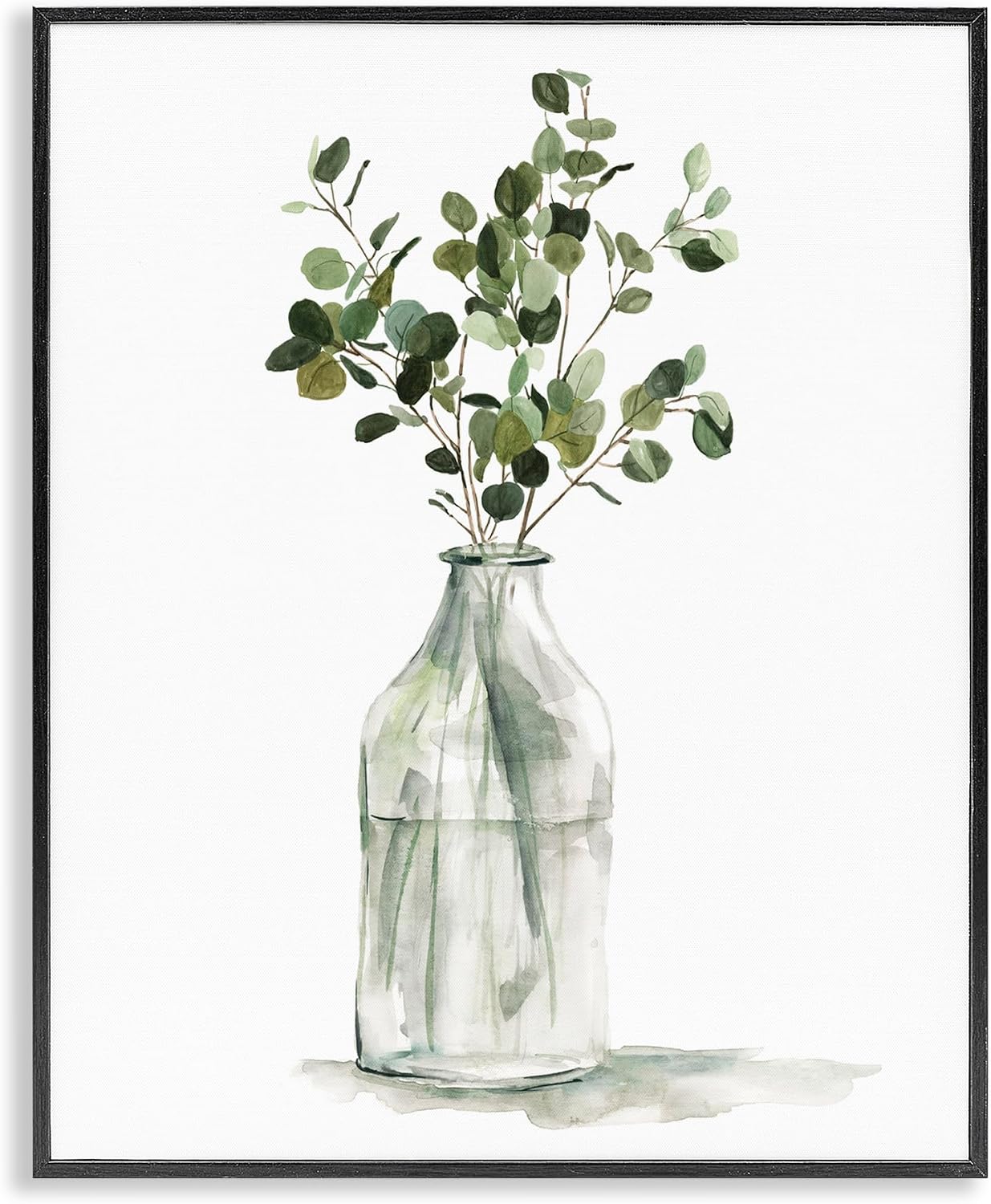 ‘Botanical Eucalyptus Arrangement’| Framed Giclee Art | Stupell Industries | Black, 16 x 20 Inches, Easy to Hang and Sturdy, Made in USA, by Carol Robinson