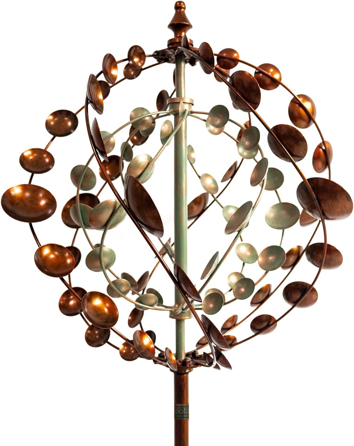 Wind Spinners Outdoor, 75″ Large Metal Kinetic Wind Sculptures for Garden, 360 Degrees Swivel Yard Art with 2 Piece Welcome Flag Decoration