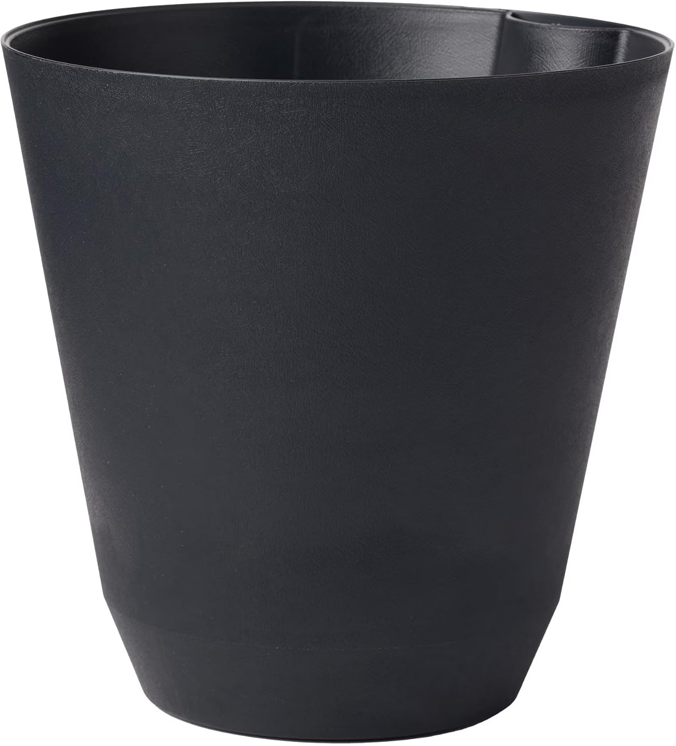 14″ Self-Watering Planter, Black Resin Pot w/Reservoir for Houseplants | 14″ self-watering planter with reservoir & funnel. Made from recycled resin. Ideal for busy plant owners.