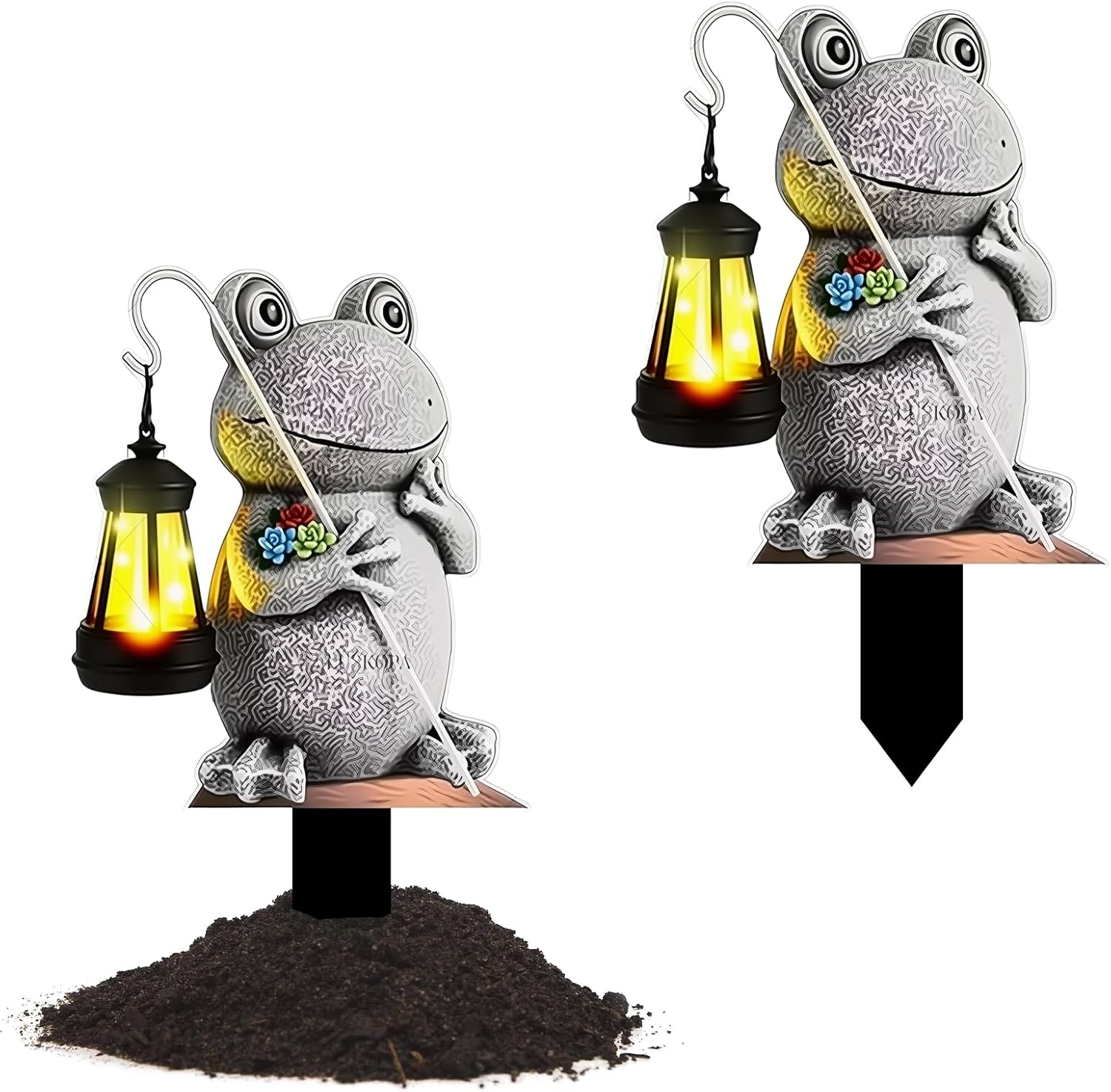 Frog Garden Statues,Frog Figurine Decorations, Outdoor Garden Decor Art for Lawn,Yard, Unique Housewarming Gift