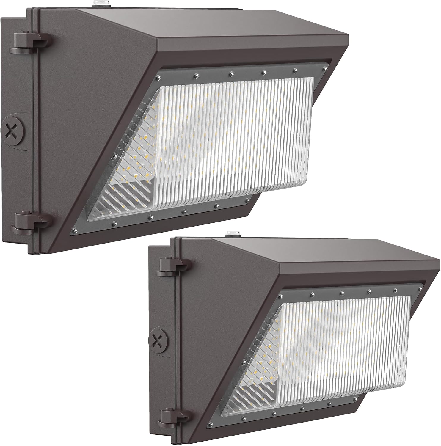 120W LED Wall Pack Light with Dusk-to-Dawn Photocell Sensor, 16800LM 5000K | IP66 Waterproof 120V LED Security Flood Lighting Outdoor Wall Mount Lights for Parking Lot, Warehouse, Factory, Yard 2 Pack