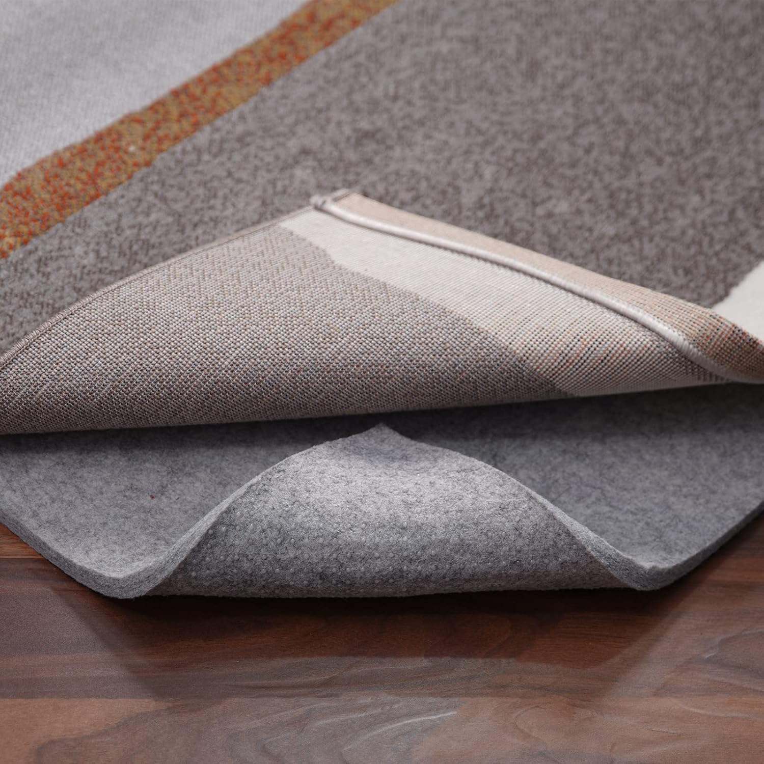 RESARE 2×8 Non Slip Felt Rug Pad for Hardwood Floor, 1/4 Runner Rug Gripper | Thick Under Rug Protective Cushioned Pads, Non Skid Carpet Grip Keep Rugs in Place, Safe for All Floors