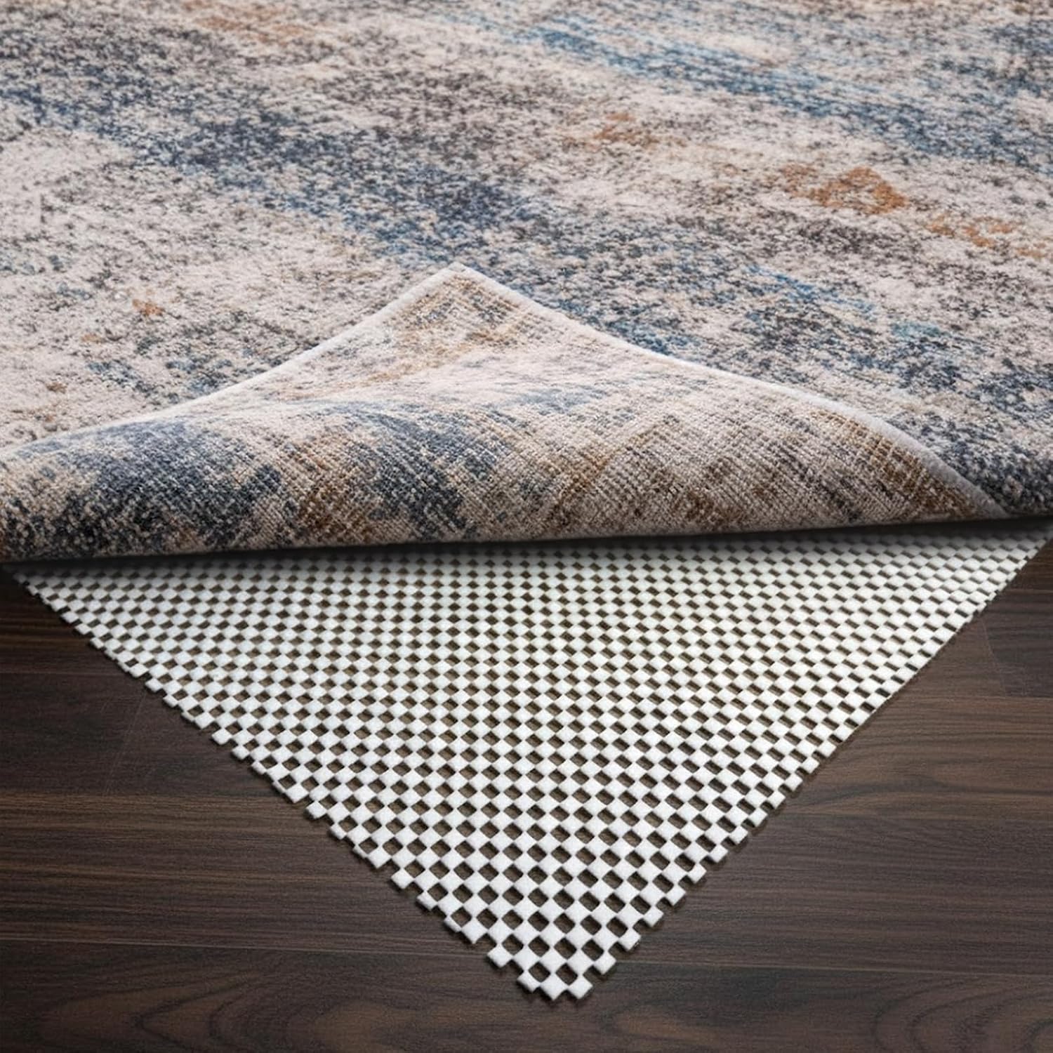 Non Slip Rug Pad Gripper 2 x 3 Feet Extra Thick Carpet Pads, Anti Carpet Rug Mats for Area Rugs and Hardwood Floors, Keep Area Rugs Safe and in Place