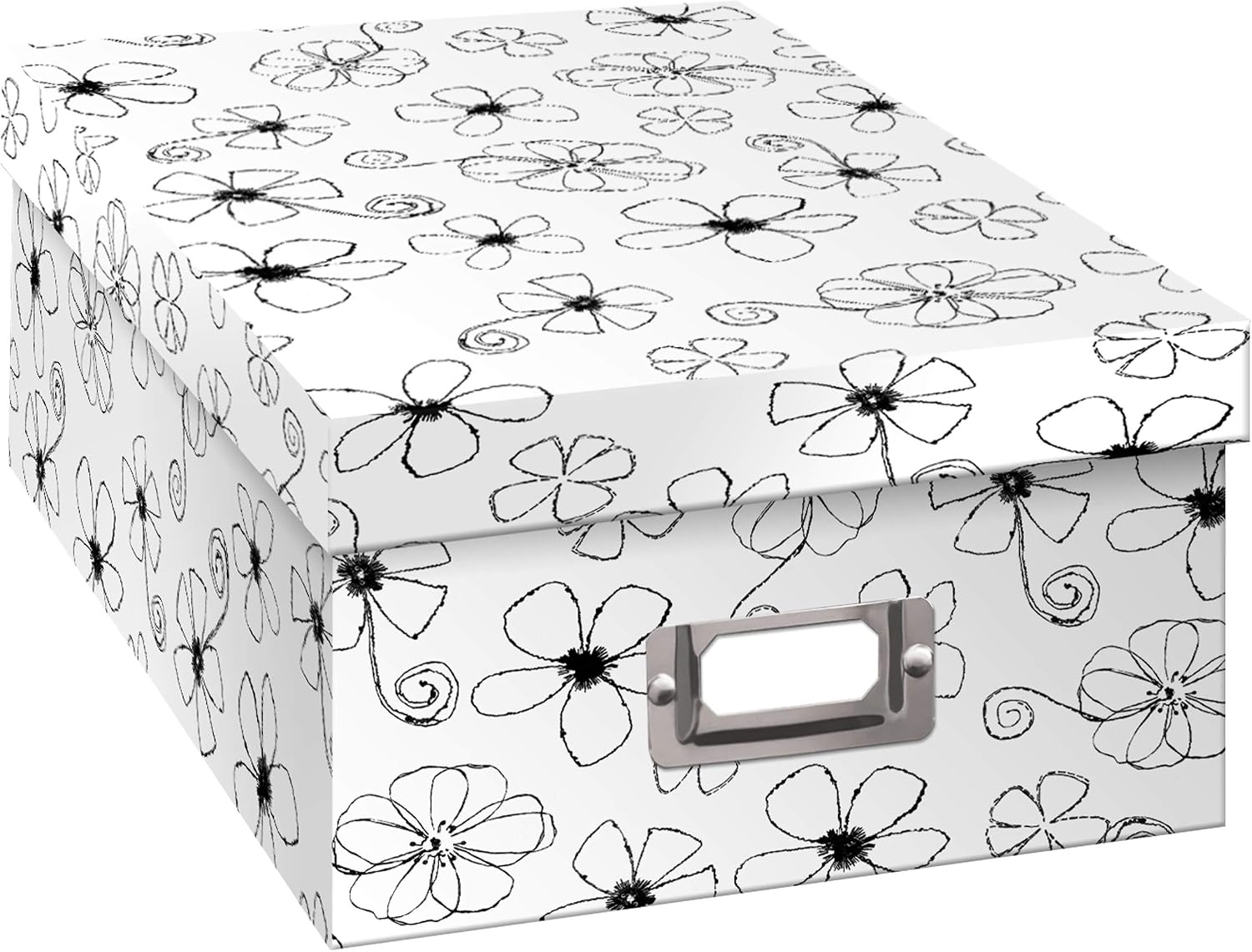 Pioneer Photo Albums B-1BW Photo Storage Box, Floral Design