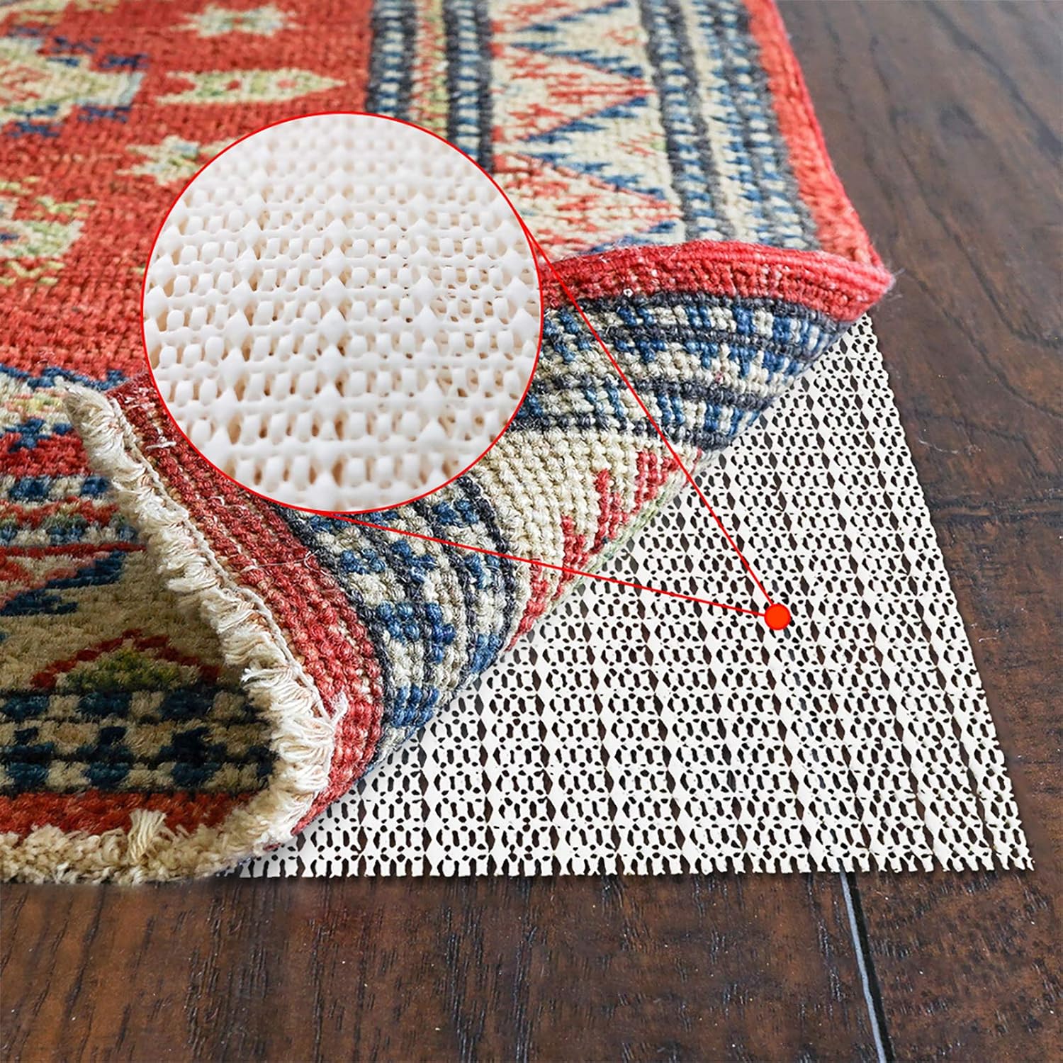 Rug Pad 3×5 Non-Slip Area Rug Gripper for Hardwood Floors Durable & Strong | outdoor rug pad,Anti Slip,Keep Your Rugs Safe and in Place,Floor protection,Easiest installation