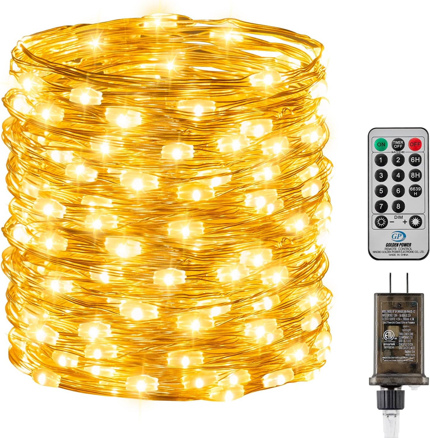 Fairy Lights with Remote, 8 Modes & Timer, 66 Feet 200 Led Christmas Light Twinkle Lights Plug in, Waterproof String Lights for Bedroom Decor Home Girl’s Room Garden Party Christmas Decorations