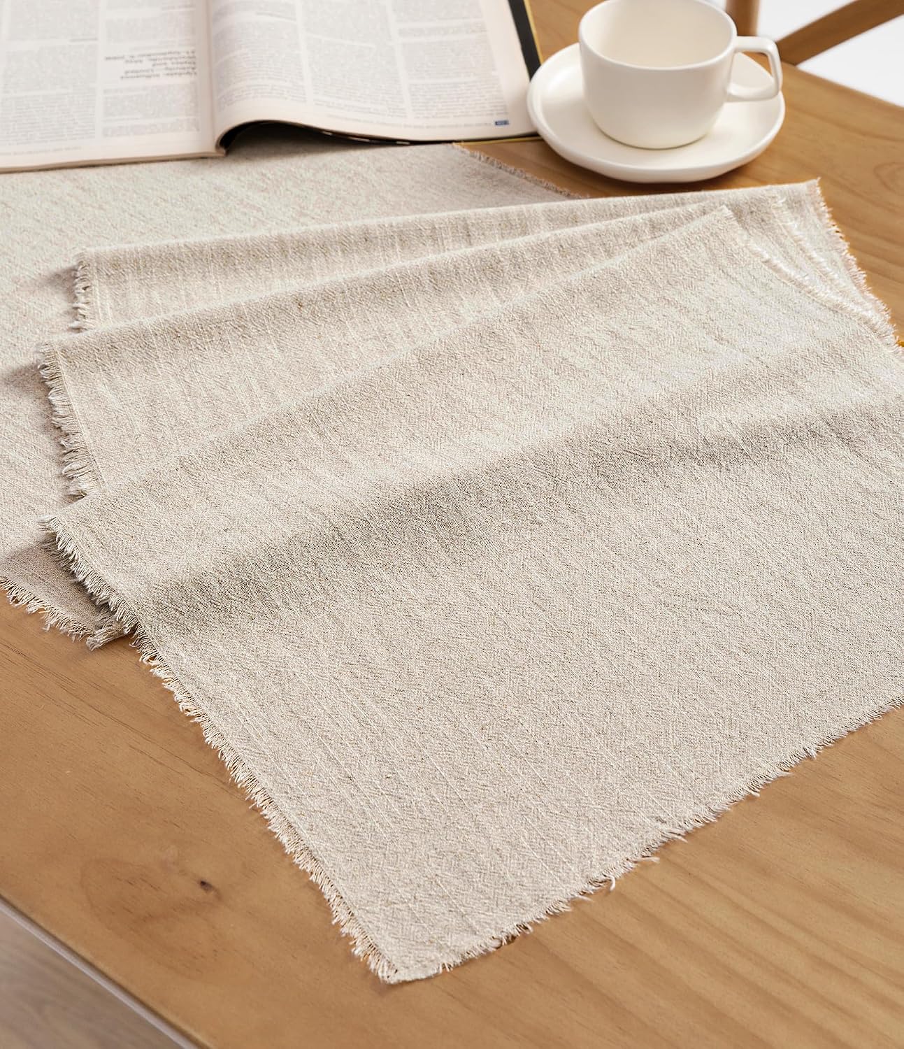 Vitalizart Beige Table Runner 14 x 72 Inches Long Slub Texture Cotton Linen Table Runner for Rustic Home Decorations Dining Room Wedding Decor Reception Bridal Shower Thanksgiving Christmas | Soft Light Neutral Rustic Runner For Home Decoration Dining Room Wedding Reception Bridal Shower Thanksgiving Fall Decor