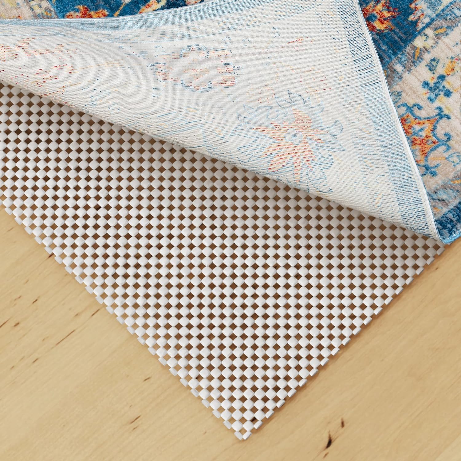 Non Slip Rug Pad Gripper 2×6 Feet Extra Thick Pads for Hardwood Floors,Anti Skid Mat Under Carpet,Runner Keep Area Rugs Safe and in Place
