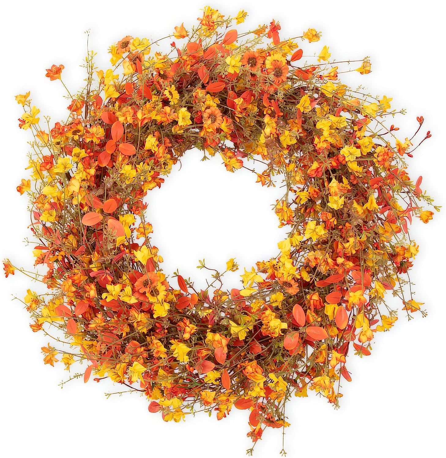 22 Inch Fall Wreaths for Front Door Fall Door Wreath Autumn Wreath