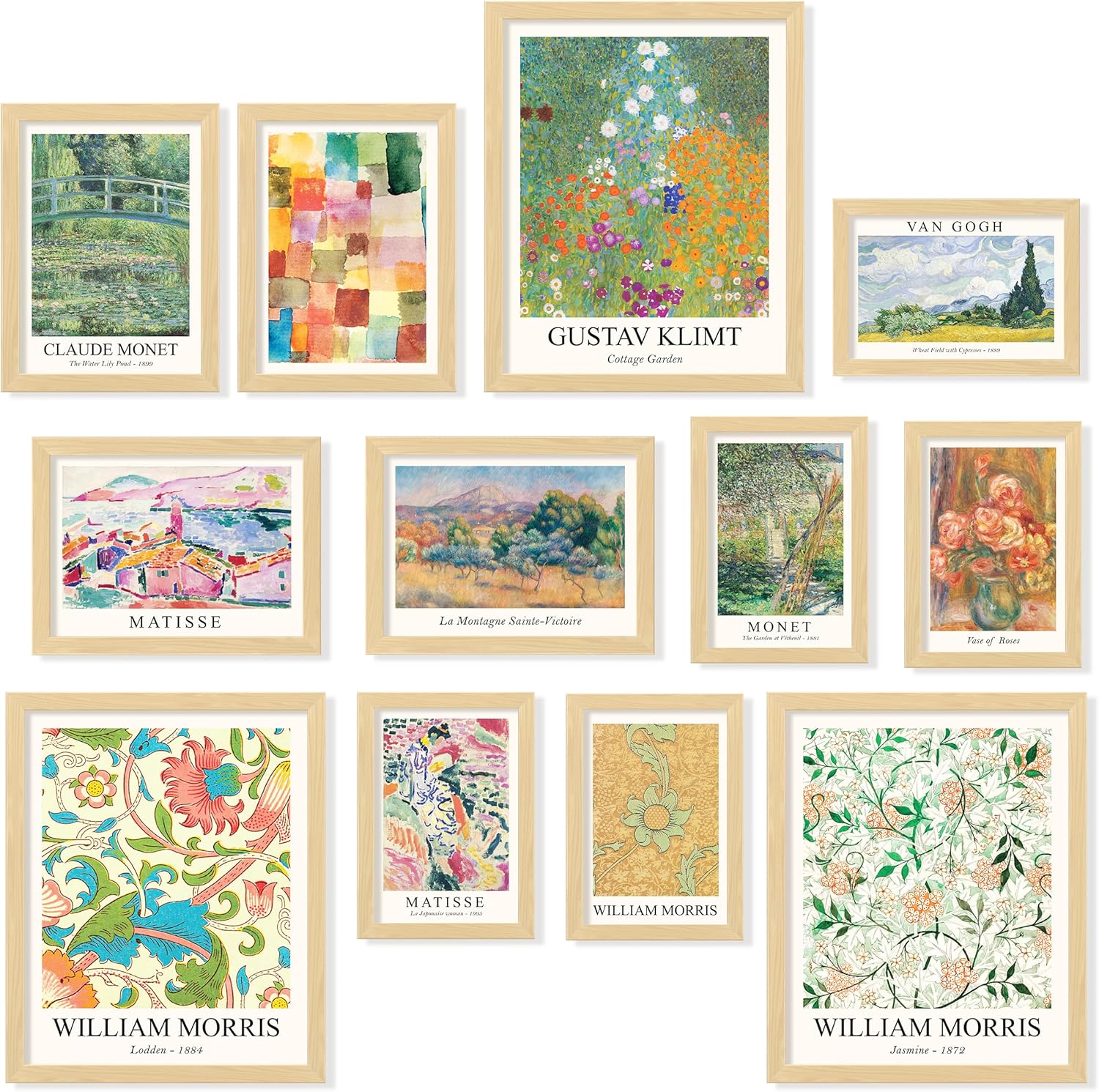 97 Decor Vintage Eclectic Wall Art Prints – Artsy Maximalist Decor Gallery Wall Prints for Bedroom Dorm, Famous Art Posters for Room Aesthetic Pictures, Colorful Eclectic Decorations (Unframed)